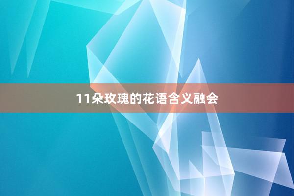 11朵玫瑰的花语含义融会