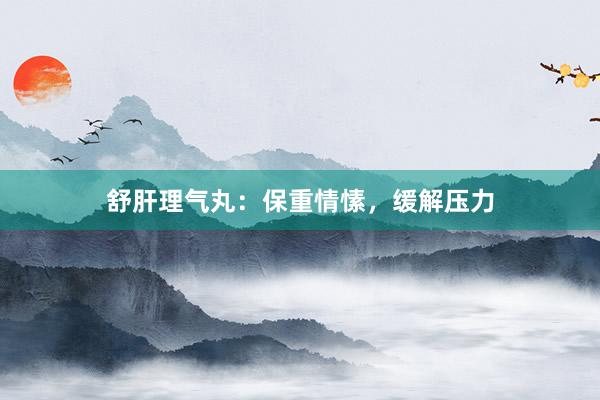 舒肝理气丸：保重情愫，缓解压力